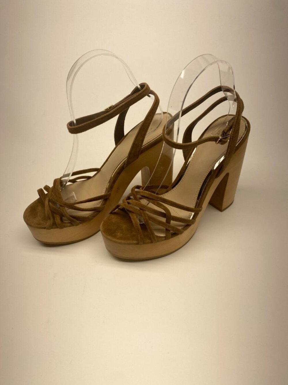 PAIGE Womens Chelsey Suede Ankle-Strap Platform Sandals Sz 8